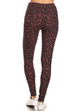 High Waist Pink Speckle Leopard