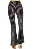 Black Pinstripe Bell Bottom