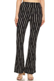 Black Pinstripe Bell Bottom