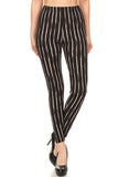 Black Rustic Pinstripe Plus Size