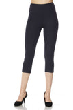 Buttery Soft High Waist Plus Size Capri's